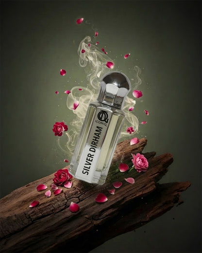White Oud & Silver Dirham – Arabic Attar Bundle (12ml + 12ml)